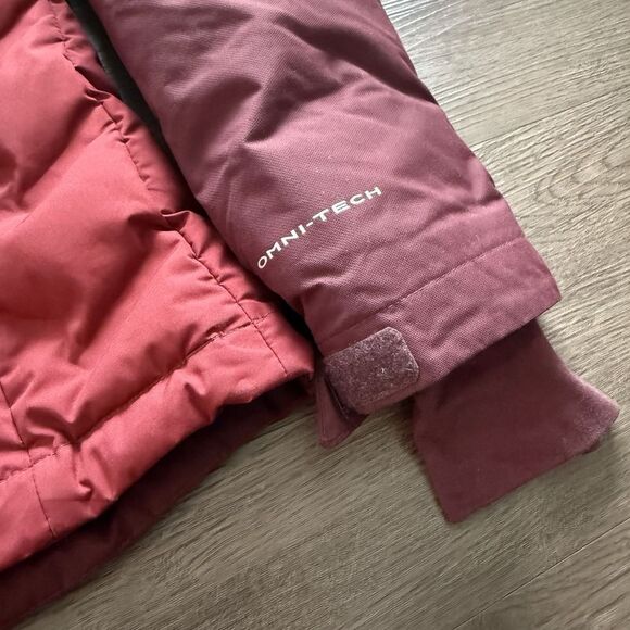 Columbia Womens Red Hooded Grand Trek II Down Jacket Size L Insulated - Picture 5 of 8